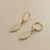 Diamond Dangle Earrings Yellow Gold 0.55tcw