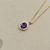 Oval Amethyst Diamond Halo Necklace 3.50tcw
