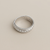 Men's Diamond Wedding Ring Milgrain WG 0.75tcw
