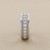 Men's Diamond Wedding Ring Milgrain WG 0.75tcw