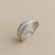 Men's Diamond Wedding Ring Milgrain WG 0.75tcw