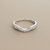 Curved Diamond Wedding Ring 0.50tcw