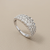 Flower Cluster Diamond Ring 1.33tcw White Gold