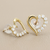 Open Heart Stud Earrings | 14K Solid Gold Cubic Zirconia
