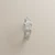 3 stone princess cut halo engagement ring white gold natural diamonds front view