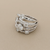 3.50 carat tw diamond cocktail ring 14K white gold side top
