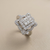 Vintage-Inspired Diamond Cluster Ring (0.82tcw)