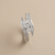 Bypass channel set diamond ring 14kt white gold front