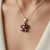 Garnet Flower Pendant 3.95g