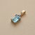 Emerald Cut Blue Topaz Pendant 1.20tcw