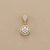 Zirconia Halo Pendant Necklace 2.00tcw