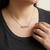 Miami Cuban Dainty Diamond Necklace Rose Gold 0.23tcw