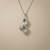 Floral Diamond Pendant Necklace 0.50tcw White Gold
