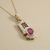 Oval Ruby Diamond Vintage Pendant Necklace 2.00tcw