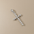 Small diamond cross 14kt gold available in white or yellow