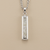Invisible Set Diamond Pendant White Gold 0.36tcw