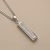 Invisible Set Diamond Pendant White Gold 0.36tcw