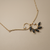 Sapphire Diamond Vintage Floral Necklace Yellow Gold 2.05tcw