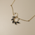 Sapphire Diamond Vintage Floral Necklace Yellow Gold 2.05tcw