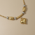 Heart Drop Gold Necklace 6.50g