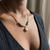Heart Drop Gold Necklace 6.50g