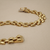 Three-row panther bracelet 14kt yellow gold side profile