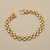Gold panther link bracelet 14kt yellow gold on wrist