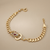 Miami Cuban panther head bracelet 14kt yellow gold detail