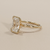 Half-Bezel Radiant Cut Diamond Engagement Ring With Hidden Diamonds 2.78tcw