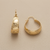 Satin Finish Gold Hoops 10mm 3.90g