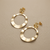 Gold Dangling Earrings 3.90g