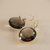 Smoky Topaz Gold Drop Statement Earrings 10.10g