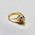 Gold Ring with Emerald and Diamond