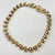 Luxurious 8-inch vintage diamond bracelet in 14kt yellow gold setting.