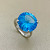 Stunning Statement Ring with Large Blue Topaz Gemstone.