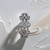 Chic 14kt White Gold Bubble Diamond Ring with 0.47ct Diamonds.