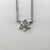 14kt White Gold Star Necklace with G-H Color Diamonds.