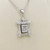 Princess-Cut Diamond Pendant Necklace 0.26tcw