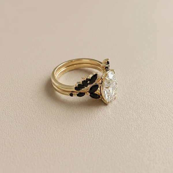 Engagement ring &mdash; angle / side view