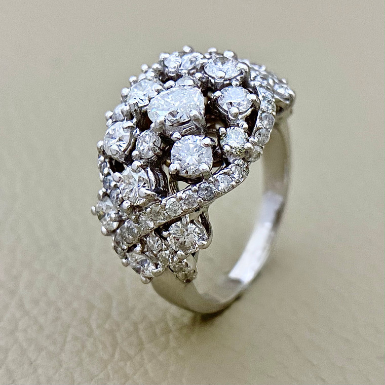 Cluster Diamond Ring 2.90tcw