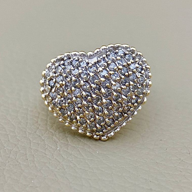 Heart Diamond Ring 1.00tcw