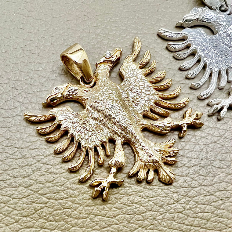 albanian eagle pendant