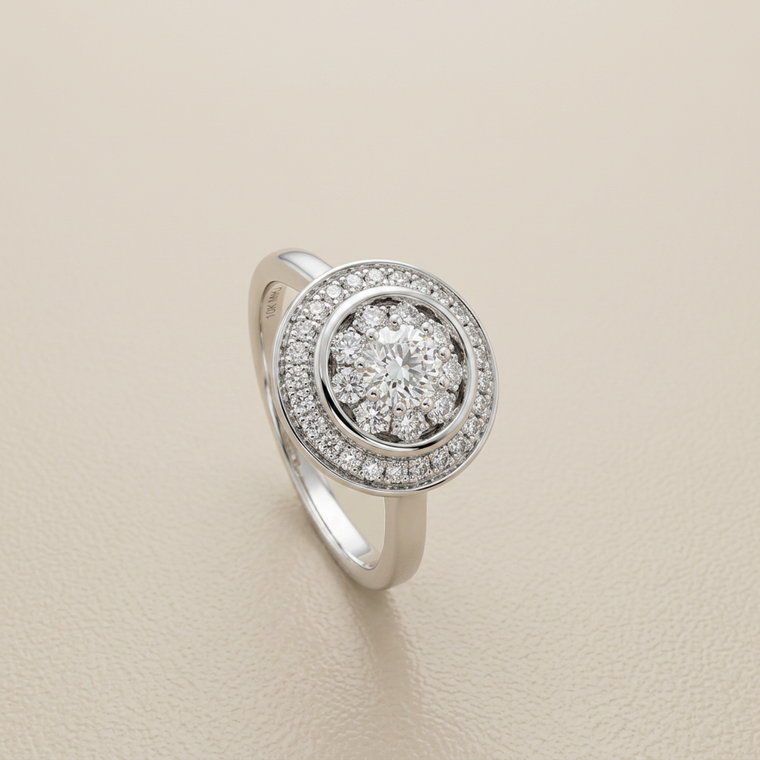 Cluster Diamond Ring 0.50tcw 10kt