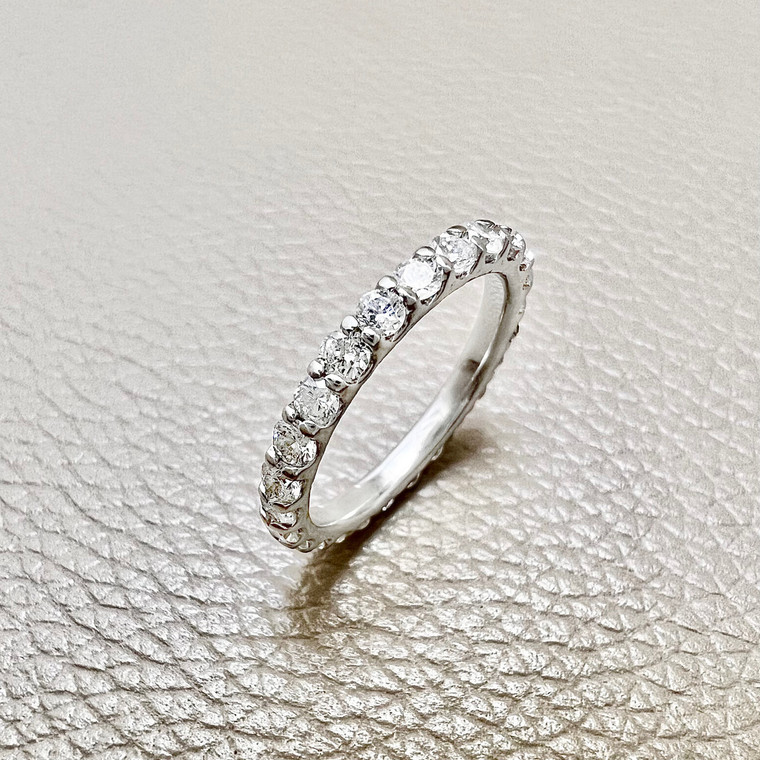 Full Eternity Diamond Band 2.50mm 1.70tcw Size 8