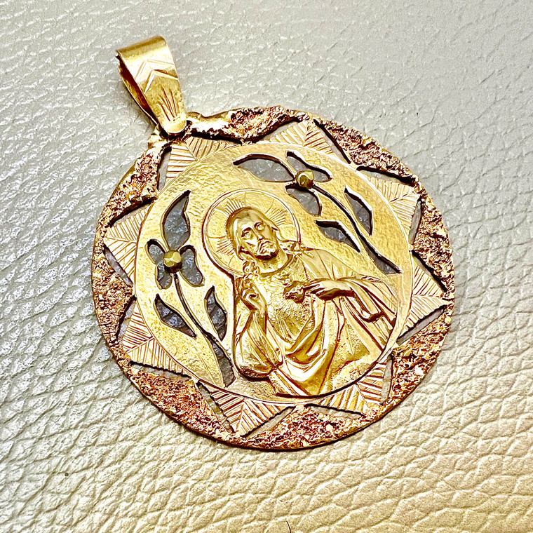 Sacred Heart Of Jesus Medallion  10.20g