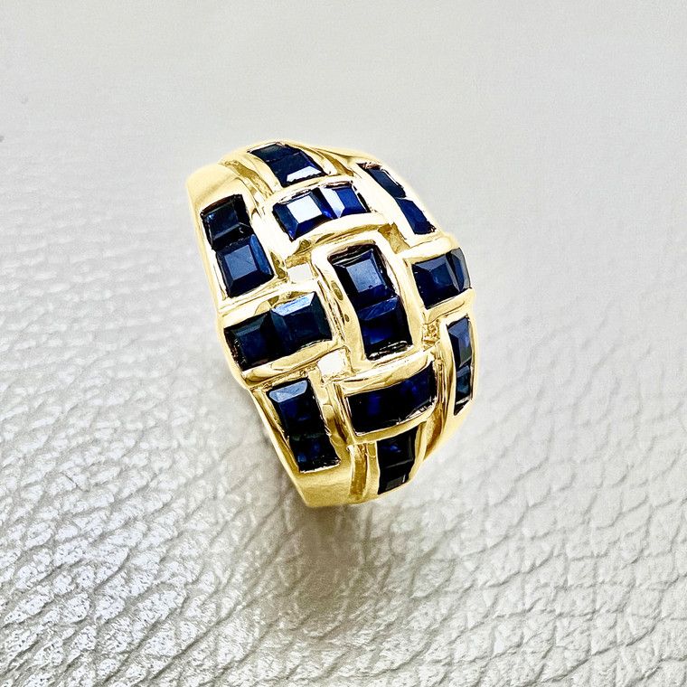 Blue Sapphire Cocktail Ring