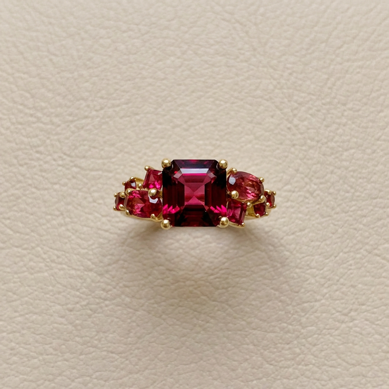 Garnet Ring | Garnet, Red Spinel, And Rubies