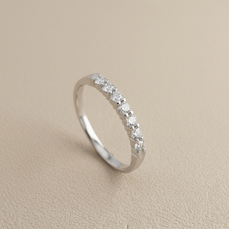 2.10mm Diamond Band White Gold 0.35tcw | Wedding Rings