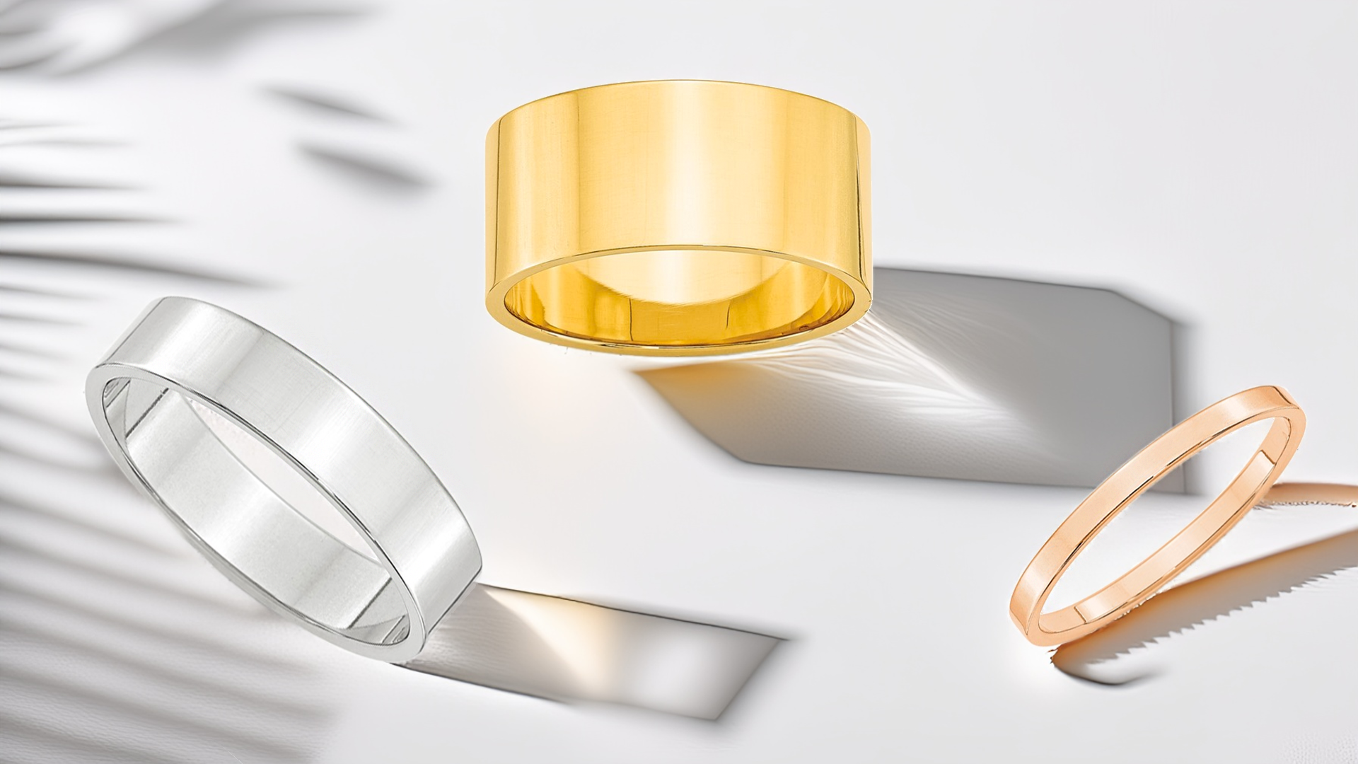 Flat Wedding Bands