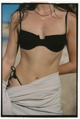 Bella Top - Black Ribbed